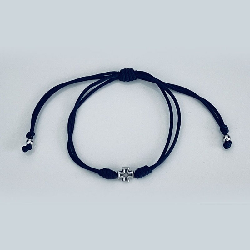 cross_clear_bracelet_two_strings_navy_blue_thread-ccb8-x
