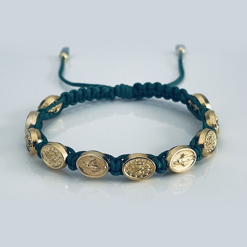 miraculous_gold_bracelet_olive_green_thread-mgb13-x