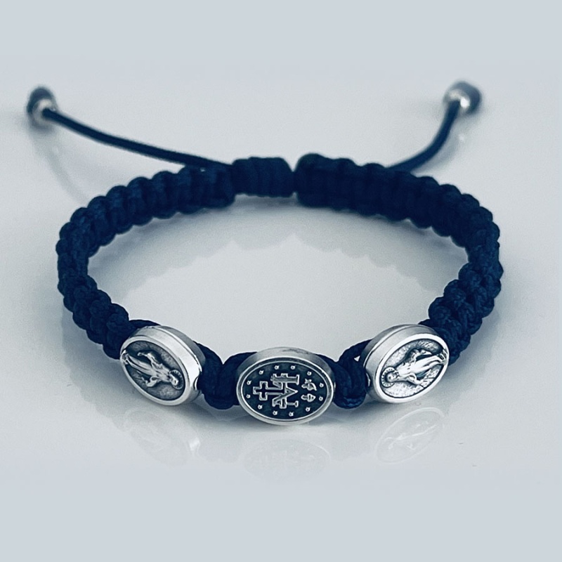 miraculous_silver_bracelet_navy_blue_thread_kids-msbk8-x