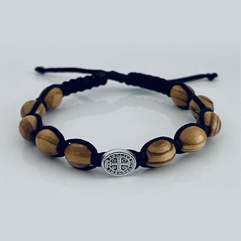 olive_one_st_benedict_bracelet_brown_thread-osbb2-x