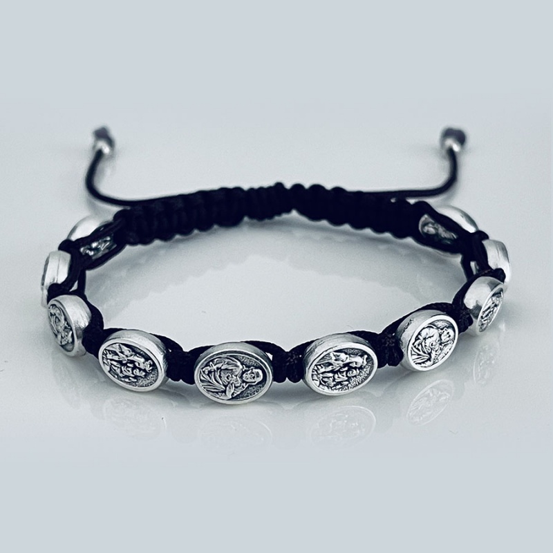 scapular_-_our_lady_of_mount_carmel_bracelet_black_thread-slcb1-x