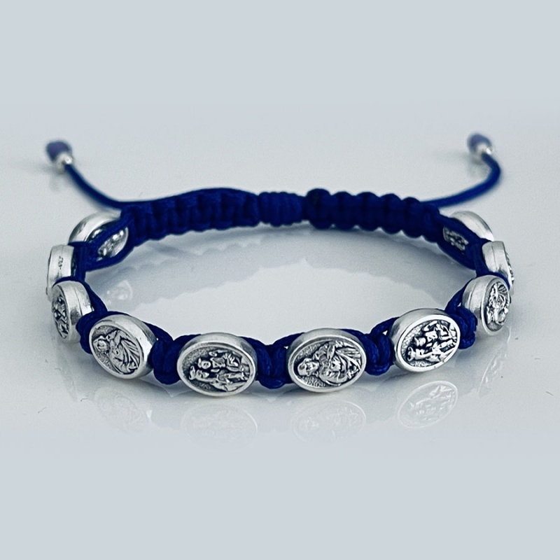 scapular_-_our_lady_of_mount_carmel_bracelet_royal_blue_thread-slcb10-x