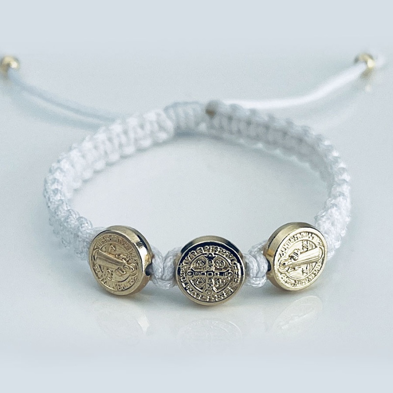 st_benedict_gold_bracelet_white_thread_kids-sbgbk7-x