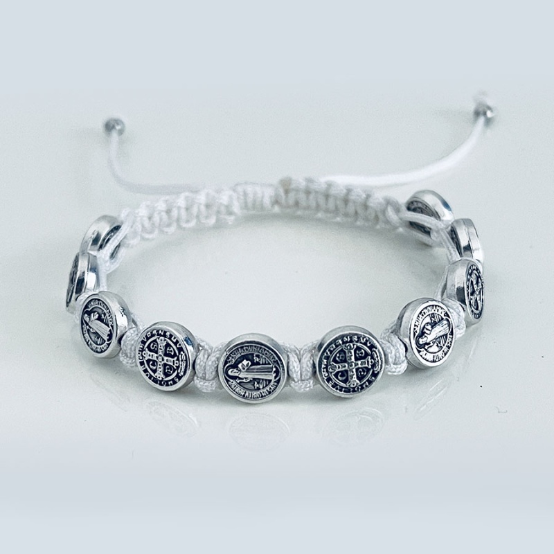 st_benedict_silver_bracelet_white_thread-sbsb7-x_111155970