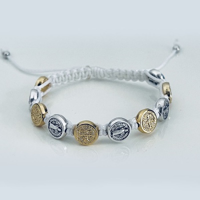 st_benedict_mix_bracelet_white_thread-sbmb7-x
