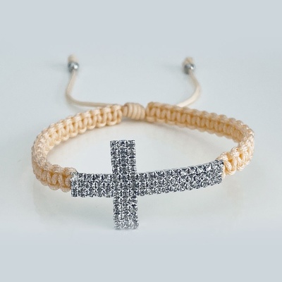 ziron_cross_bracelet_tan_thread-zcb5-x